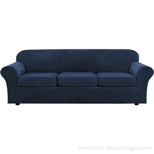 Multi-Piece Luxury Velvet Plush Sofa Cover